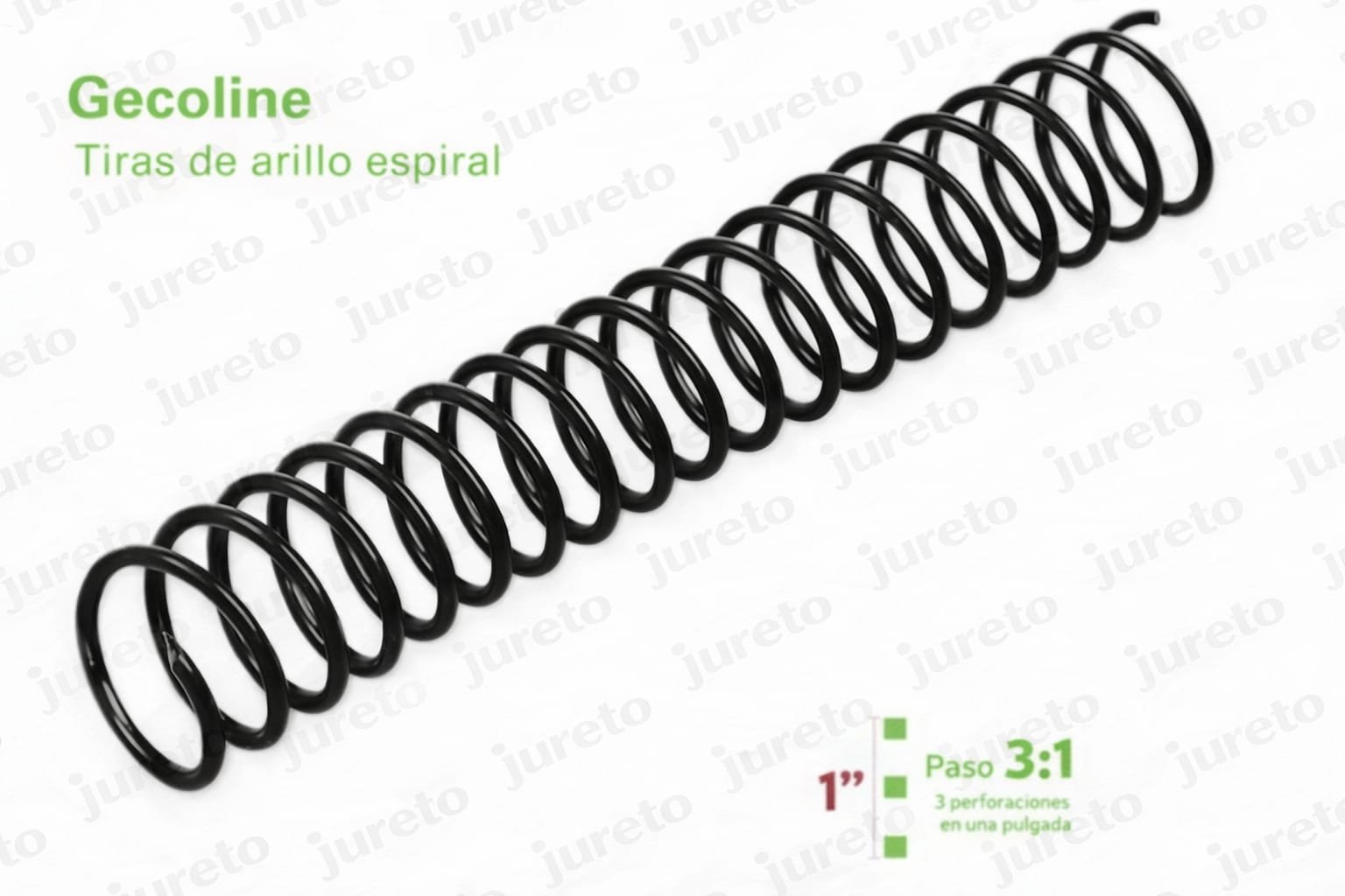Arillo Espiral 3:1  “32mm” Color Negro