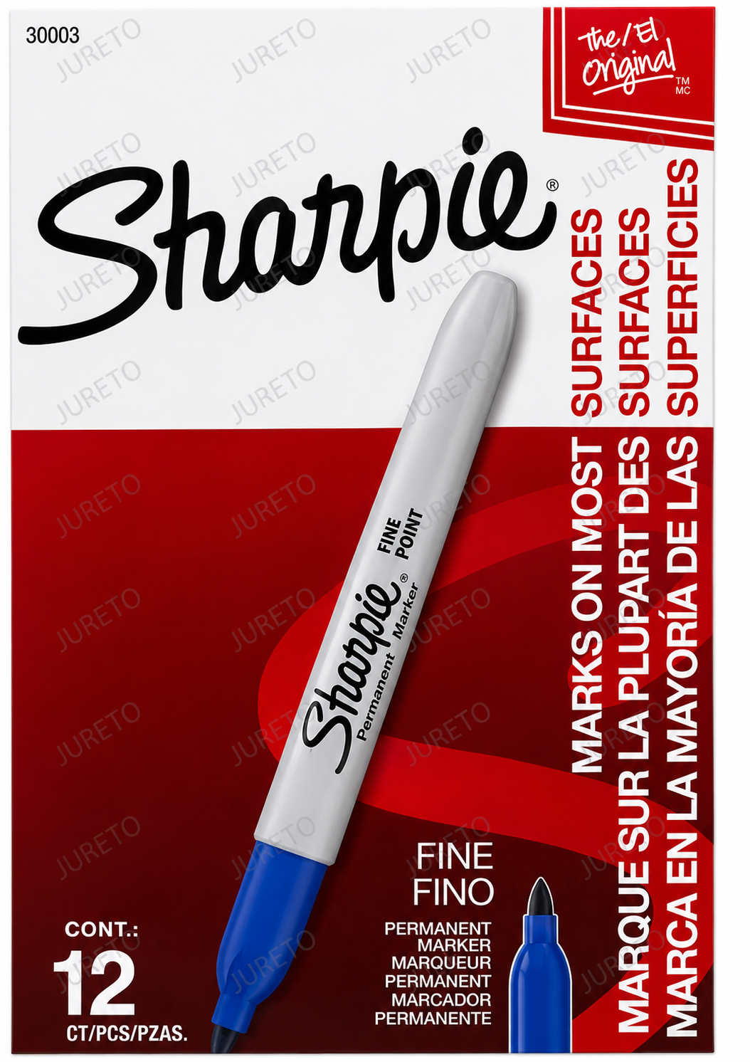 MARCADOR PERMANENTE AZUL PUNTO FINO MARCA SHARPIE