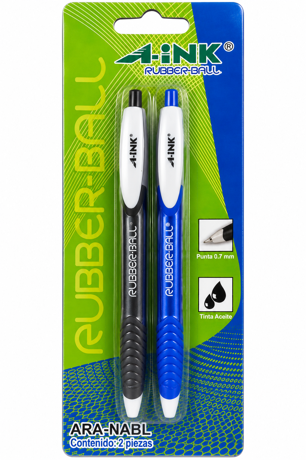 BOLIGRAFO RUBBER-BALL PUNTA 0.7MM