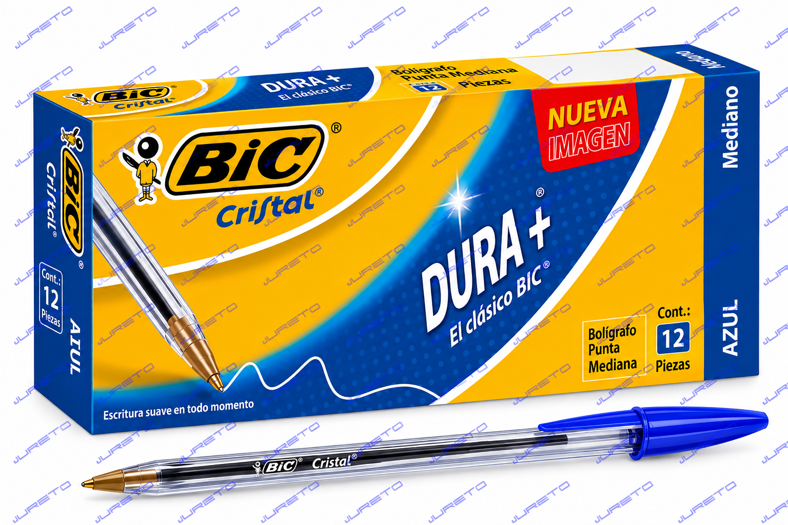 BOLIGRAFO PUNTO MEDIANO COLOR AZUL MARCA BIC