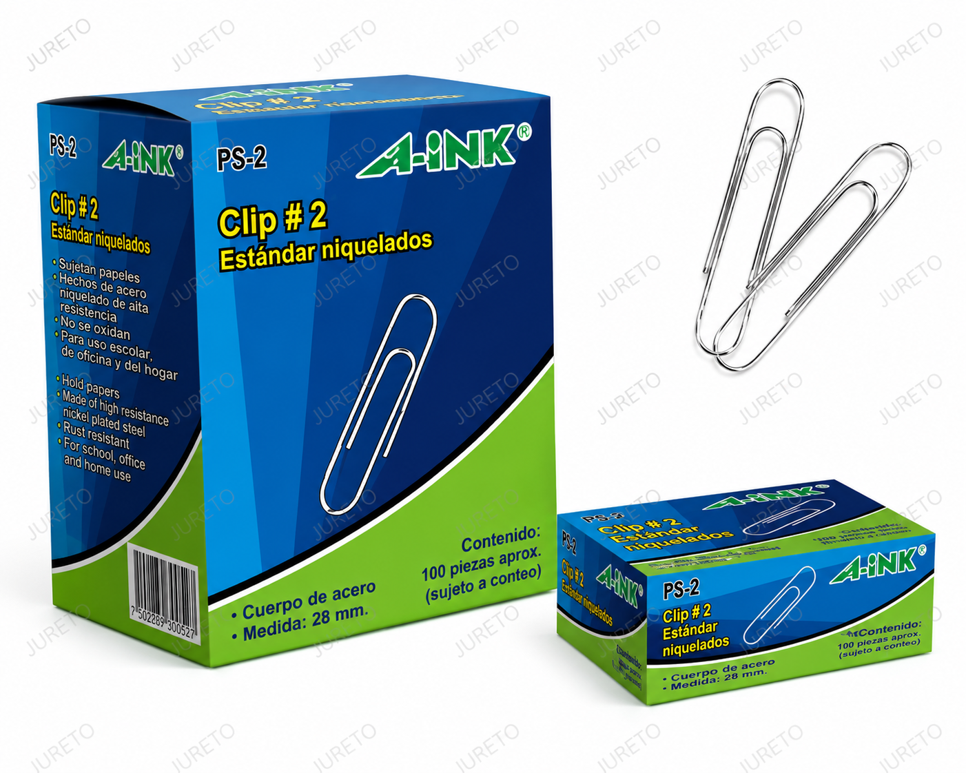 CLIP No. 2 ESTANDAR NIQUETALO MARCA A-INK