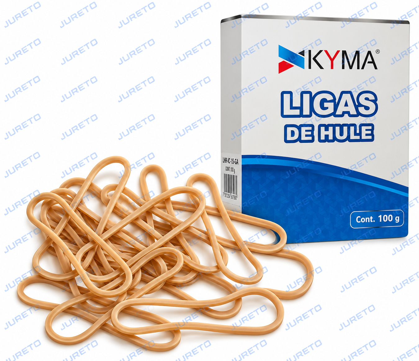 CAJA DE LIGAS NATURAL #18 CON 100 GRAMOS