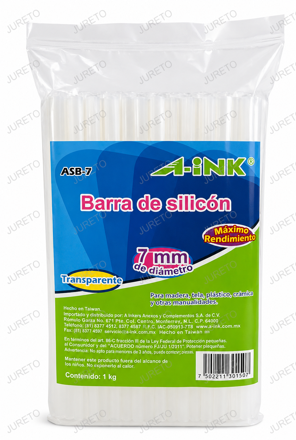 BOLSA DE 1KG DE BARRA DE SILICON MARCA AINK