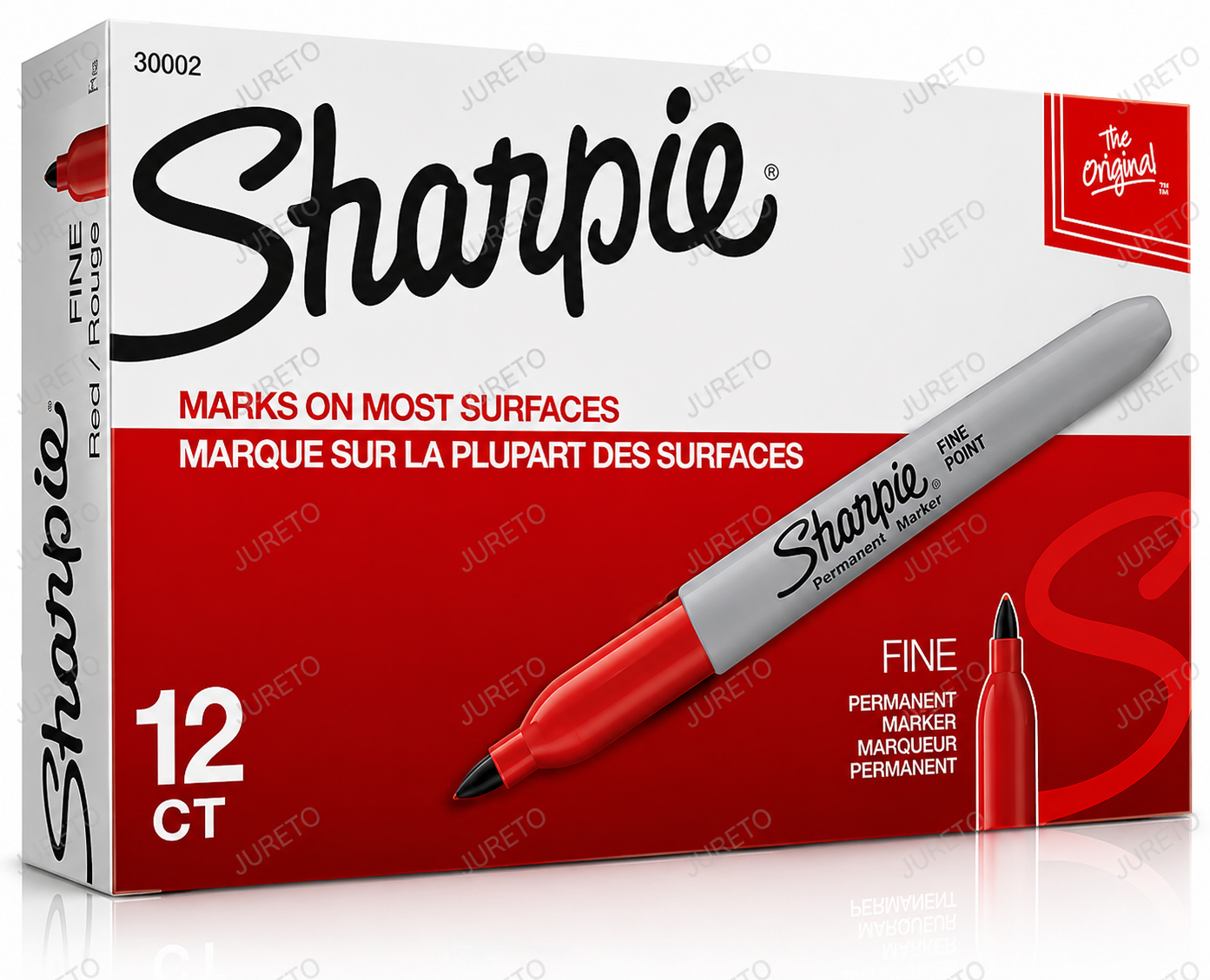 MARCADOR PERMANENTE ROJO  PUNTO FINO MARCA SHARPIE