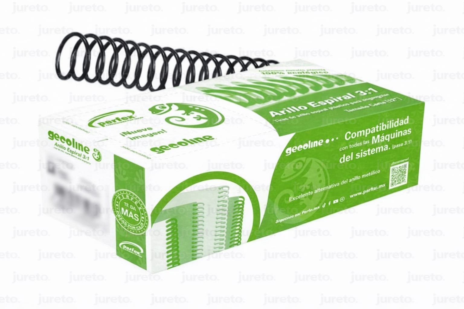 Arillo Espiral 3:1 “14mm” color Negro (120 hojas)